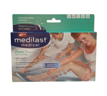 ЧОРАПИ МЕДИЛАСТ MEDICAL I 3/4 M x 1 - Медика